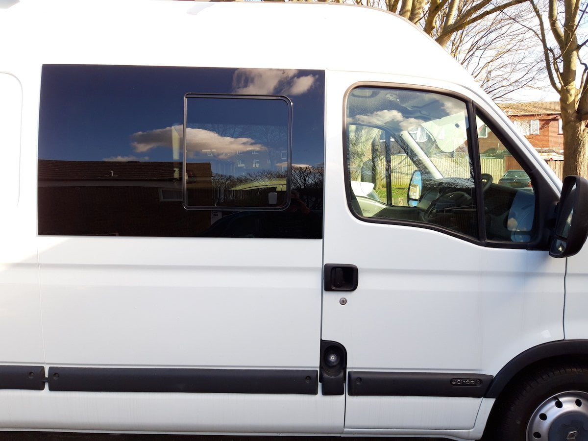 Master/Movano 1997 > 2010 O/S/F (SWB/MWB/LWB) Opening Window In Privacy Tint - Image 2