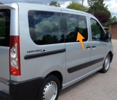 Expert/Dispatch/Scudo/Proace O/S Front Opening Window In Privacy Tint - Image 2