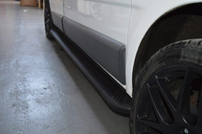 Renault Trafic Fox Running Boards / Side Steps - Black Aluminium (SWB L1)